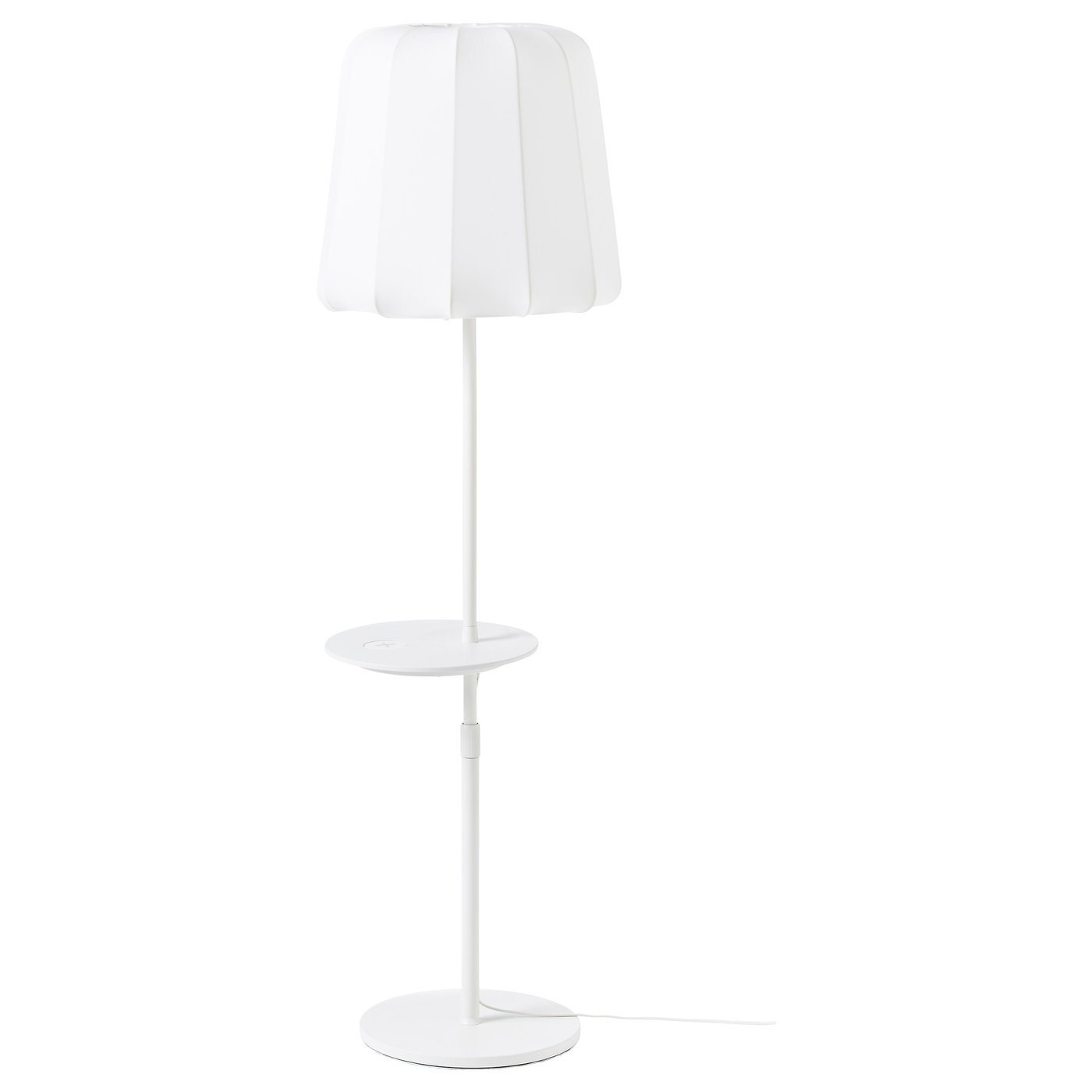 IKEA VARV floor lamp with wireless charging The height is adjustable to suit your lighting needs.