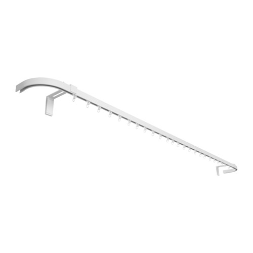 IKEA VIDGA single track end closing set Makes it possible for curtains to go around corners.