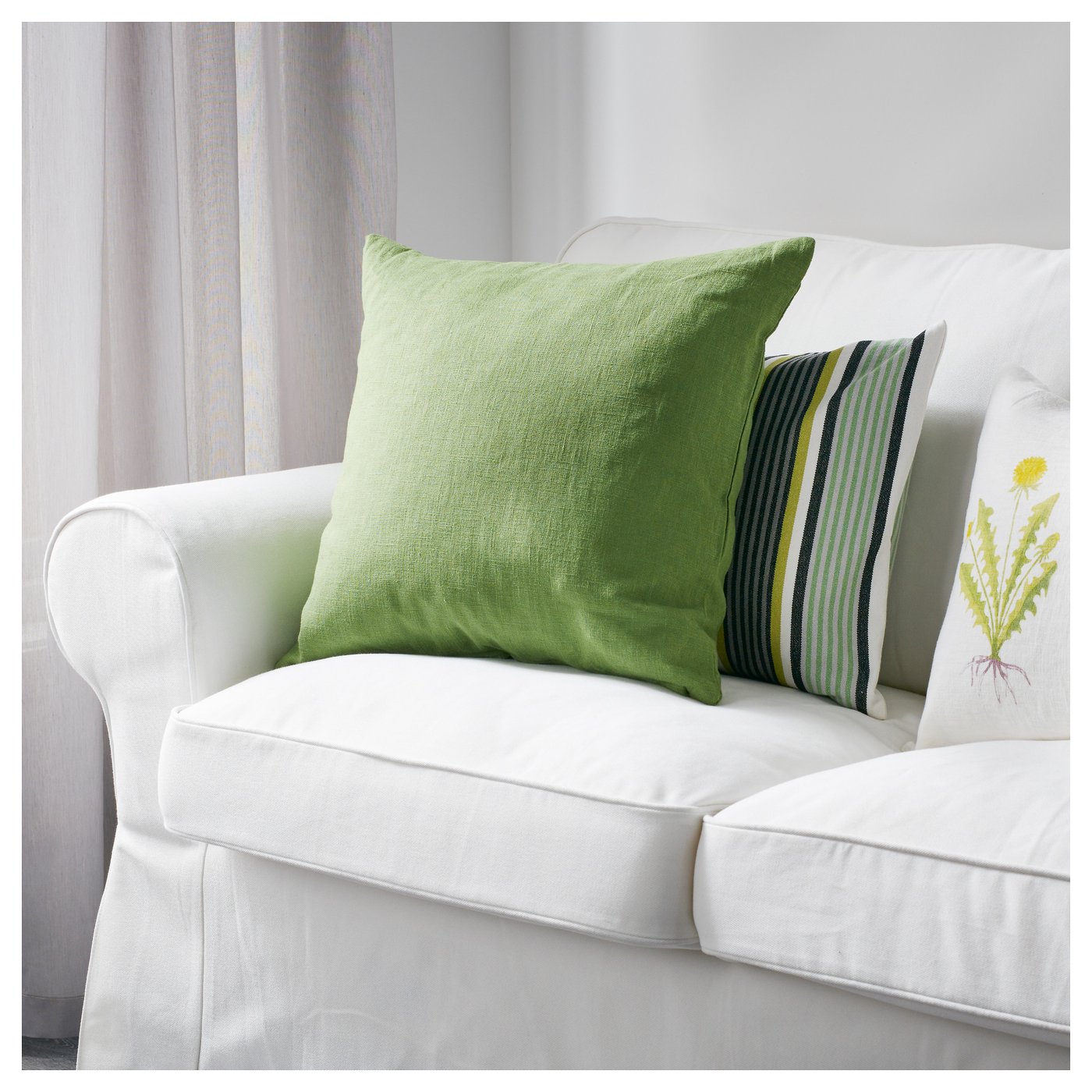 VIGDIS Cushion cover Green 50x50 cm IKEA