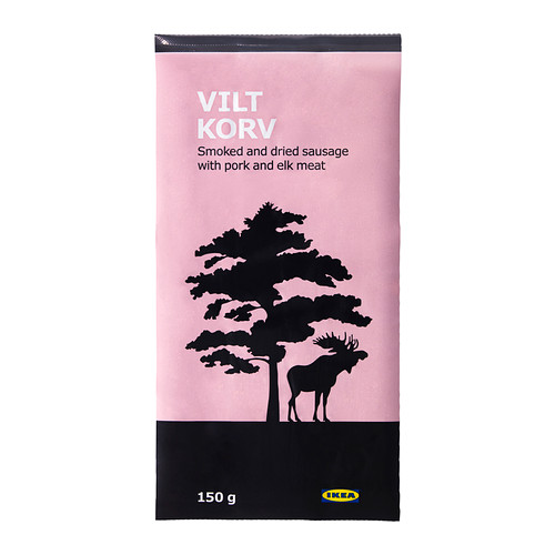 IKEA VILT KORV smoked & dried elk sausage