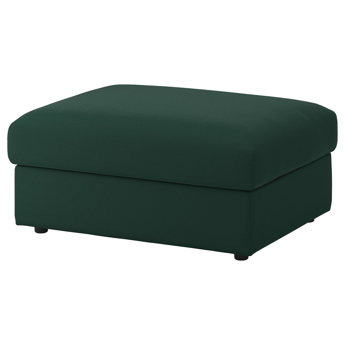 VIMLE Cover for footstool with storage Gunnared dark green IKEA