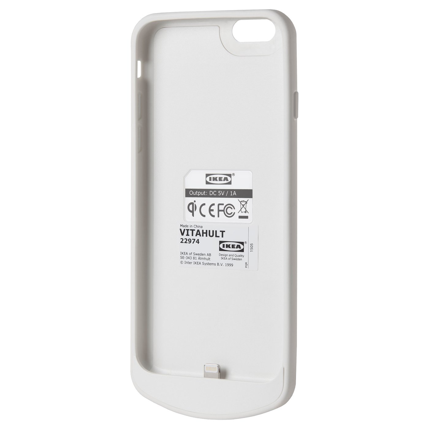 IKEA VITAHULT wireless charging cover i6 Slim design; easy to place in small spaces.