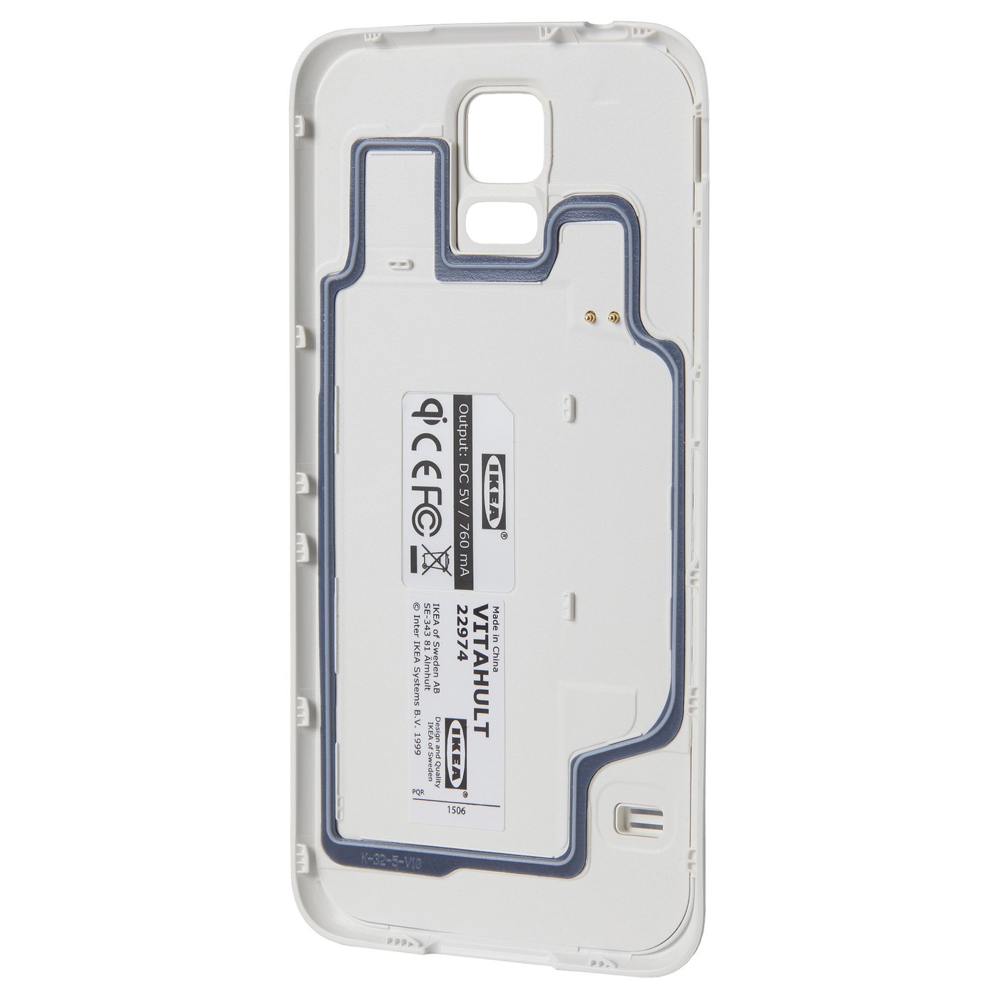 IKEA VITAHULT wireless charging cover S5 Slim design; easy to place in small spaces.