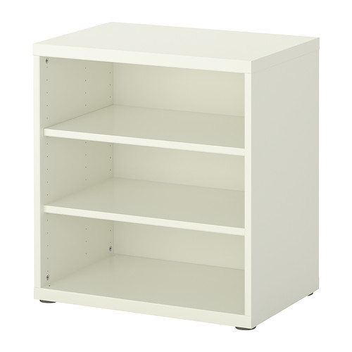 BESTÅ Polc/magasított egys. IKEA Igény szerint állítható 2 db.   polc.  Állítható lábak; egyenetlen talajon is szilárdan áll. 