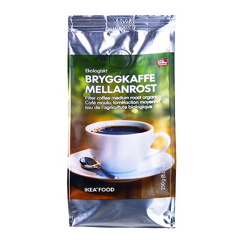BRYGGKAFFE MELLANROST Filterkávé, közepesen pörkölt IKEA
