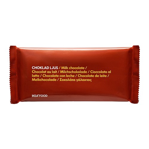 CHOKLAD LJUS Tejcsokoládé IKEA Fimon, sűrű és krémes fekete csokoládé 30% kakaótartalommal. 