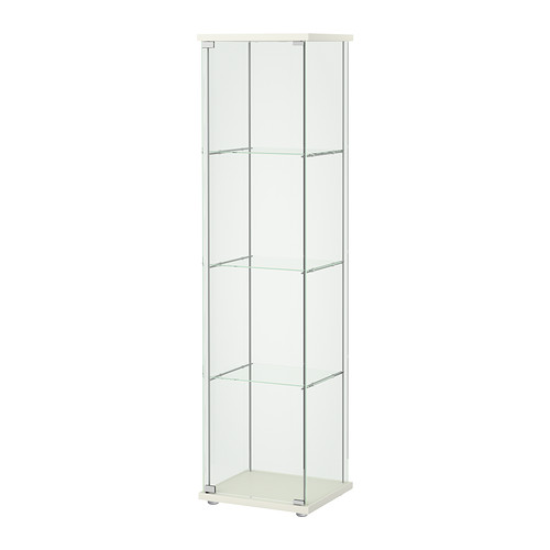 DETOLF Üvegajtós szekrény fehér IKEA