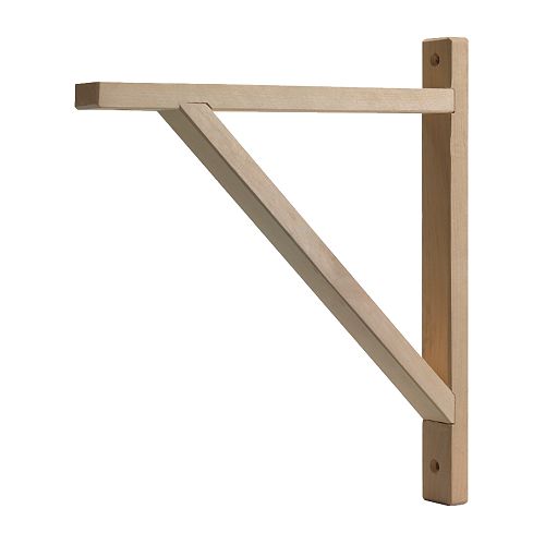 EKBY VALTER Konzol IKEA Kezeletlen fa; olajjal, gyantával vagy páccal kezelhető; hosszabb élettartam és egyedi megjelenés. 