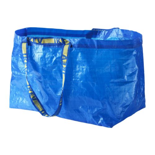 FRAKTA Táska, nagy IKEA Egyszerű tisztítani - csak öblítsd ki vízzel és hagyd megszáradni. 