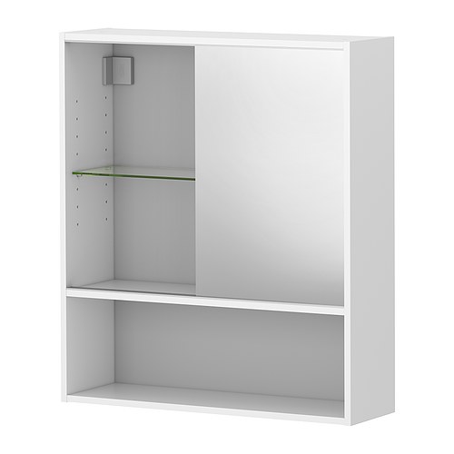 FULLEN Tükrös szekrény IKEA 1 db áthelyezhető polc; igény szerinti állítható helyköz. 