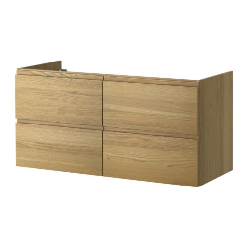 GODMORGON Mosdóállvány 4 fiókkal IKEA A fiókos tároló méretét könnyen megváltoztathatod, ha áthelyezed az osztóbetétet. 