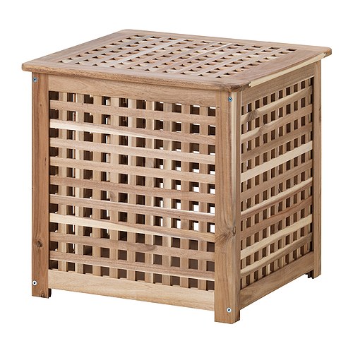 HOL Dohányzóasztal IKEA Tömörfa; tartós és természetes anyag.  Praktikus tárolóhely az asztallap alatt. 