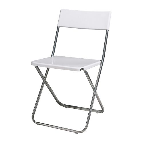 JEFF Összecsukható szék IKEA Összecsukható - helytakarékos, ha éppen nem használod.  A falra egy kampóra is akasztható; helyet biztosít a padlón. 