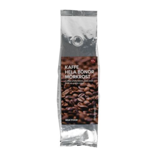 KAFFE HELA BÖNOR MÖRKROST Kávébab, egész, sötétre pörkölt IKEA UTZ hitelesített, kevert, sötét pörkölt kávébab, gyümölcsös kávé határozott utóízzel. 