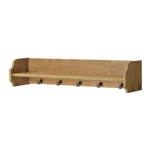 LEKSVIK Falipolc IKEA Tömör fa, természetes, sokat bíró anyag. 