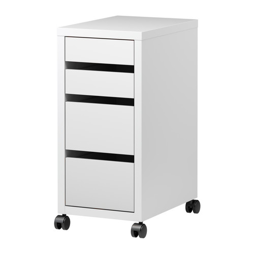 MICKE Görgős fiókos elem IKEA A kicsúszásgátló megekadályozza, hogy teljesen kihúzd a fiókot. 
