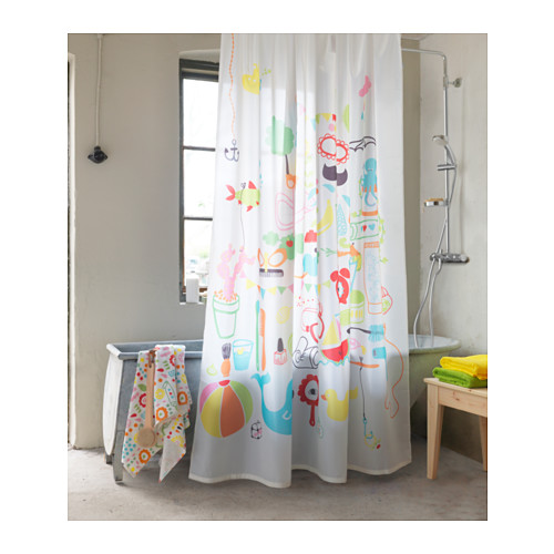 Ikea Shower Curtain In Bathroom Kerkulla Shower Curtain
