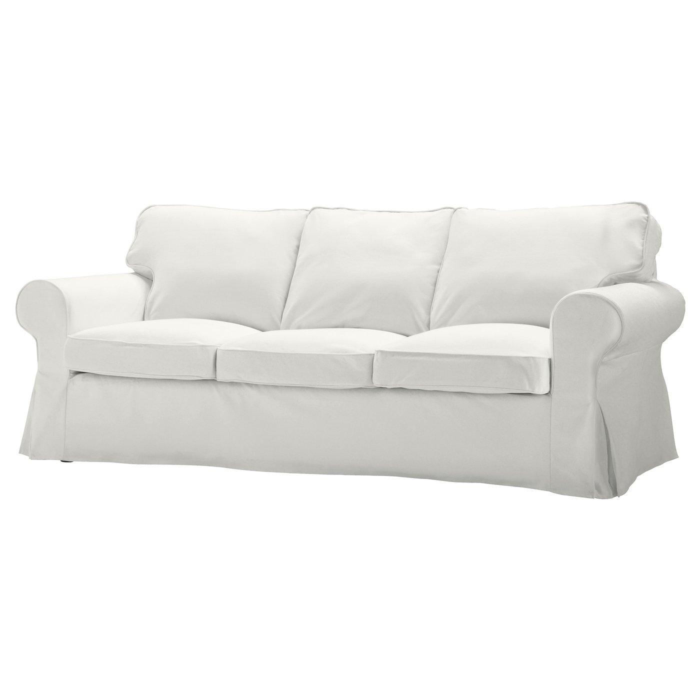 EKTORP Cover three seat sofa Blekinge white IKEA