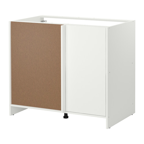 FYNDIG Corner base cabinet IKEA Provides storage and work space in a corner.  The door can be mounted right or left to allow various corner solutions. 