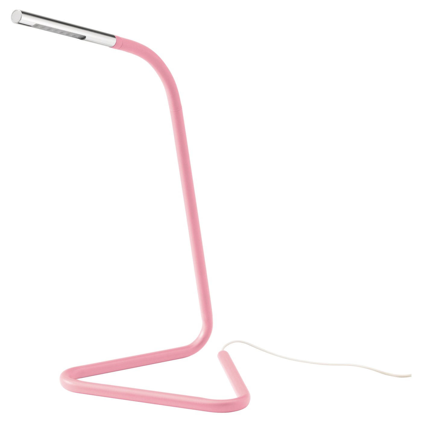 HÅRTE LED work lamp Light pink/silvercolour IKEA