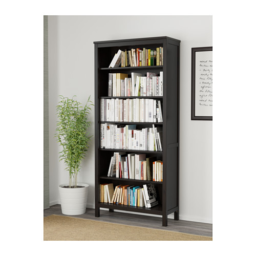 IKEA HEMNES bookcase Solid wood has a natural feel. 1 fixed shelf for
