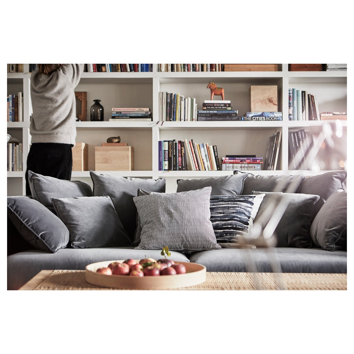 STOCKHOLM 2017 Three Seat Sofa Sandbacka Dark Grey IKEA STOCKHOLM 2017 Three Seat Sofa Sandbacka Dark Grey IKEA