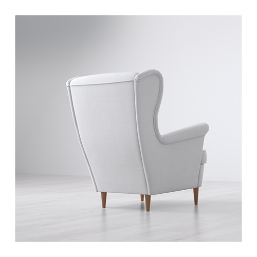 STRANDMON Wing chair Nordvalla light grey IKEA
