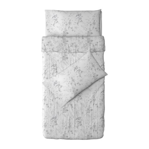 ALVINE KVIST Copripiumino e 2 federe IKEA Percalle: biancheria da letto fresca, a tessitura fitta, realizzata con filato fine. 