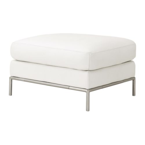ARILD Poggiapiedi IKEA Superfici della seduta in fior di pelle resistente e di facile manutenzione. 