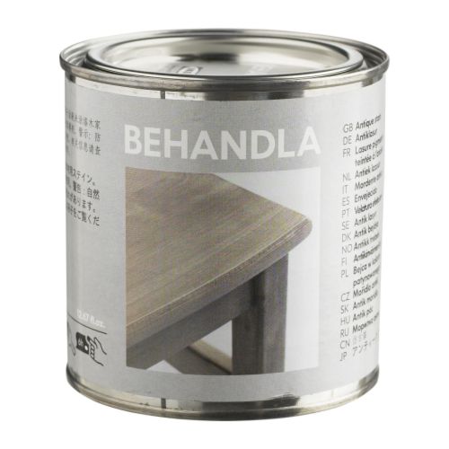 BEHANDLA Lacca pigmentata trasparente IKEA Per il legno grezzo: permette di ottenere una superficie resistente e duratura. 