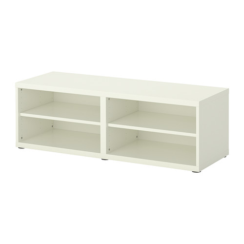 BESTÅ Scaffale/elemento top IKEA 2 ripiani regolabili: distanziali in base alle tue esigenze. 