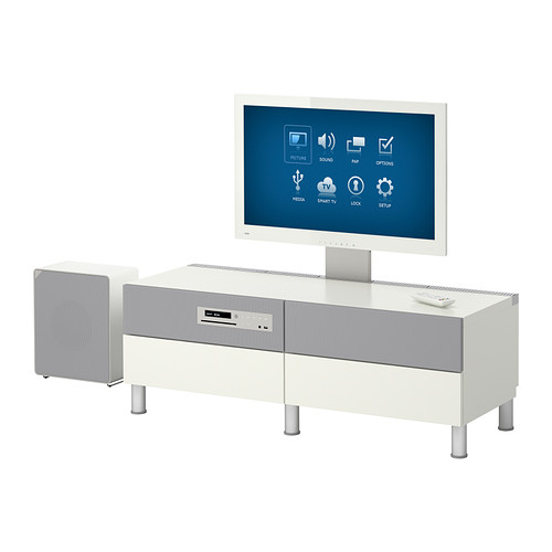 BESTÅ/UPPLEVA Mobile TV, TV 32"/sistema audio 2.1 IKEA La TV e il sistema audio UPPLEVA hanno 5 anni di garanzia. 
