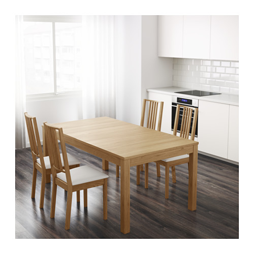 BJURSTA Tavolo allungabile - impiallacciatura di rovere - IKEA