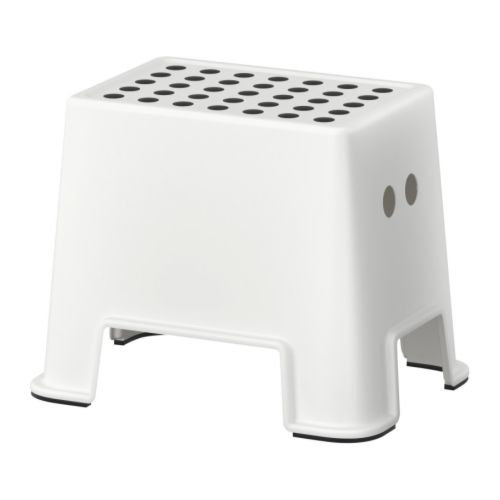 BOLMEN Sgabello IKEA La protezione antiscivolo del lato inferiore garantisce una buona stabilità. 
