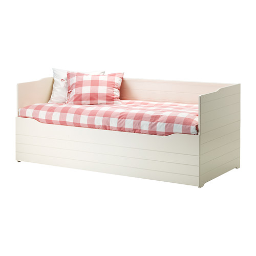 BYGLAND Struttura letto divano/contenitore IKEA Quattro funzioni in una: seduta, letto a una piazza, letto a due piazze e contenitore capiente. 