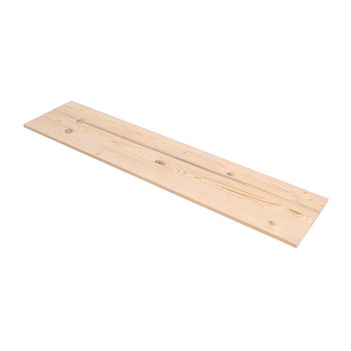 EKBY TRYGGVE Mensola IKEA Legno massiccio: si può tagliare alla larghezza desiderata. 