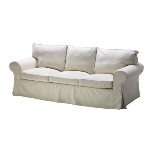 EKTORP HÅVET Divano letto a 3 posti IKEA Si trasforma facilmente in un letto a due piazze.  Lo schienale nasconde un pratico vano. 