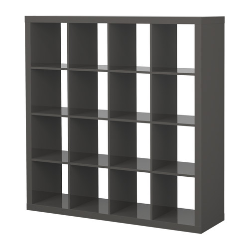 EXPEDIT Scaffale IKEA La superficie molto lucida riflette la luce e dona vita al mobile.  Rifinito su tutti i lati: utilizzabile anche come divisorio. 