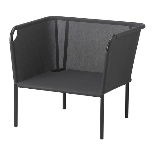 GARPEN Poltrona IKEA Impilabile: si può riporre in poco spazio.  Struttura in alluminio antiruggine: stabile e leggera. 