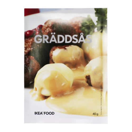 GRÄDDSÅS Salsa a base panna IKEA Una salsa svedese versatile, a base di panna, da servire con polpette di carne, manzo o maiale. 