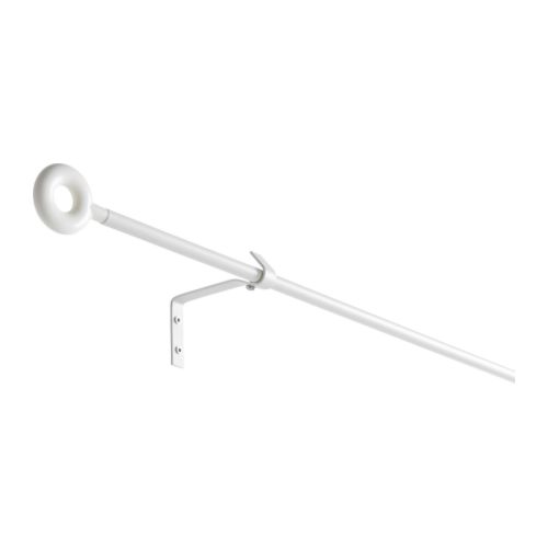 IRJA Set bastone per tenda IKEA Set completo: accessori per il fissaggio alla parete, bastone per tenda e terminali, pronti da montare. 