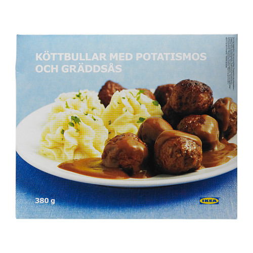 KÖTTBULLAR MED POTATISMOS Polpette di carne/patate surgelato IKEA Polpette a base di carne trita con purè di patate: basta scaldarli. 