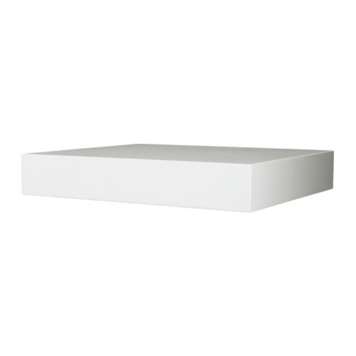 LACK Mensola IKEA Accessori di fissaggio a scomparsa: la mensola diventa un tutt'uno con la parete. 