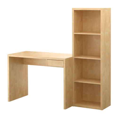 LASSE Scrivania con libreria IKEA Ripiani regolabili in base alle proprie esigenze. 