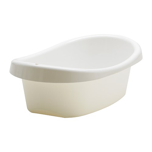 LÄTTSAM Vaschetta da bagno IKEA Protezione antiscivolo sotto la base, per una maggiore stabilità.  Morbida protezione antiscivolo sul fondo. 