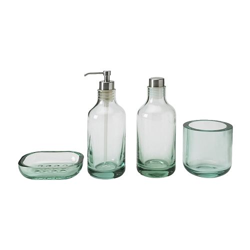 LIMMAREN Set per bagno, 4 pezzi IKEA Lavabile in lavastoviglie. 