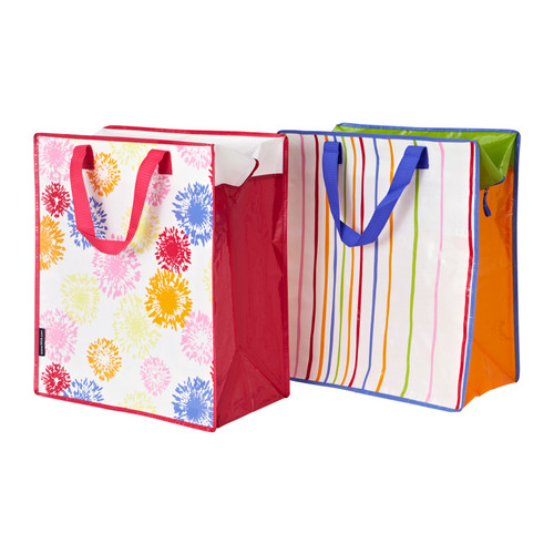 LINGO Borsa per la spesa IKEA La cerniera protegge il contenuto dallo sporco e dalla polvere. 