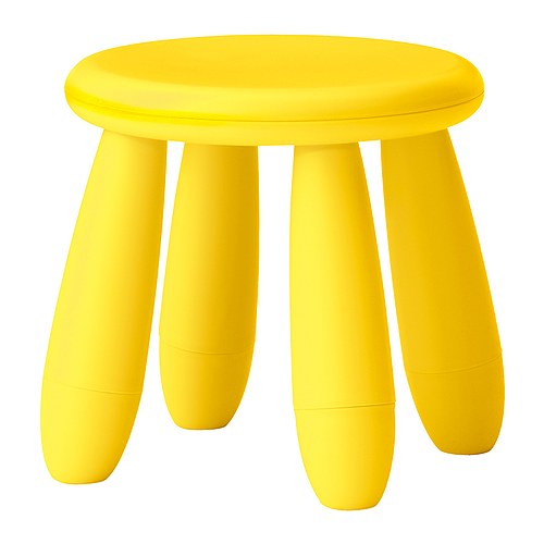 MAMMUT Sgabellino IKEA Plastica: facile da spostare e da trasportare per il bambino e facile da pulire. 