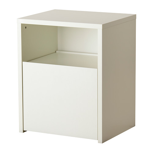 MICKE Scrivania/contenitore per stampante IKEA Questo elemento si può collocare in qualsiasi punto della stanza perché il pannello di fondo è rifinito. 
