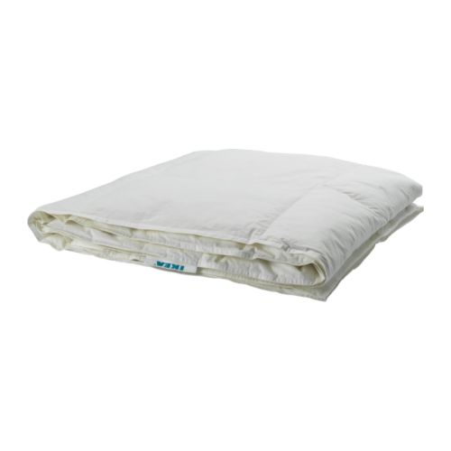 MYSA RÖNN Piumino, grado di calore 2 IKEA Un piumino sottile e leggero, ideale per chi di notte sente caldo e vuole un imbottito fresco. 